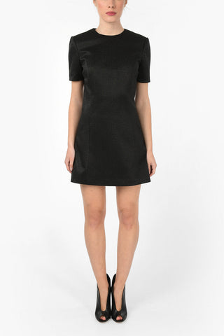 Silk Short Sleeve Mini Dress