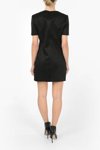Silk Short Sleeve Mini Dress