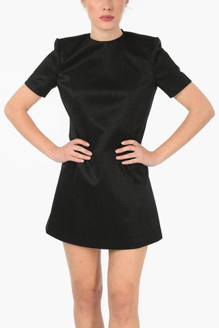 Silk Short Sleeve Mini Dress