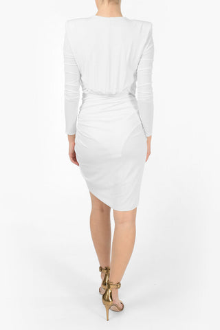 Long Sleeve Draped Dress