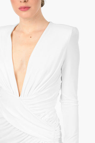 Long Sleeve Draped Dress