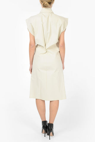 Unstructured Sleeveless Shirtdress