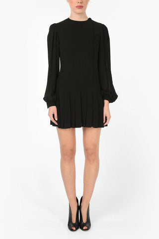 Accordion Skirt Ruched Minidress