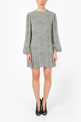 Ruched Long Sleeve Mini Dress