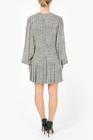 Ruched Long Sleeve Mini Dress