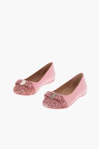Glittered MINI CUT TOE Ballet Flat