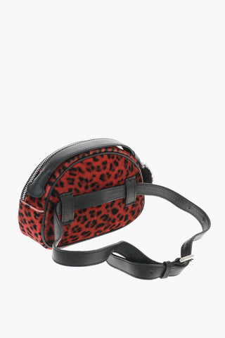 Chenille Leopard Printed Hand Bag