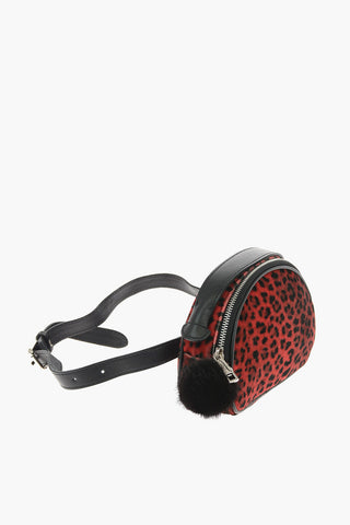 Chenille Leopard Printed Hand Bag