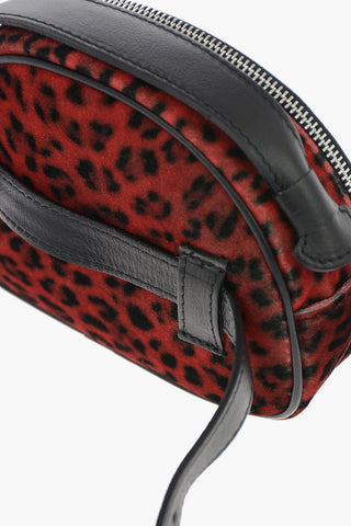 Chenille Leopard Printed Hand Bag