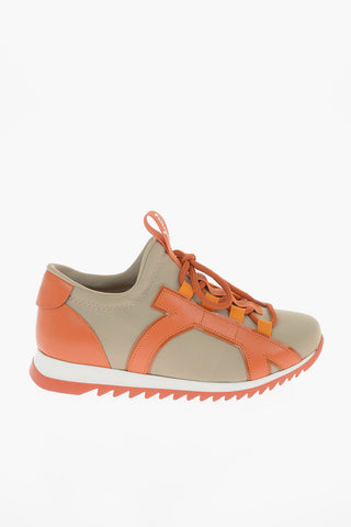 Sneakers LINUS in Pelle e Tessuto