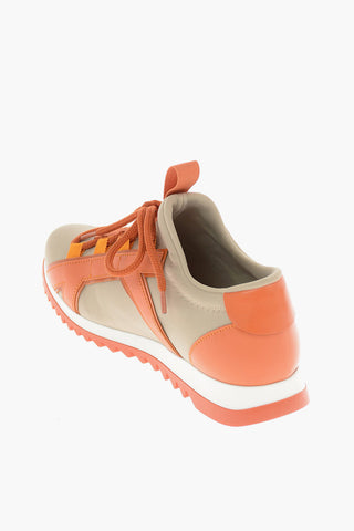 Sneakers LINUS in Pelle e Tessuto