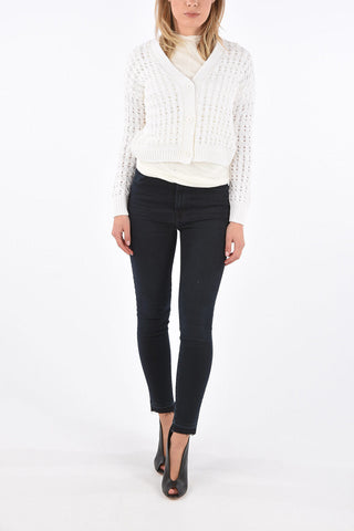 cardigan crop in cotone