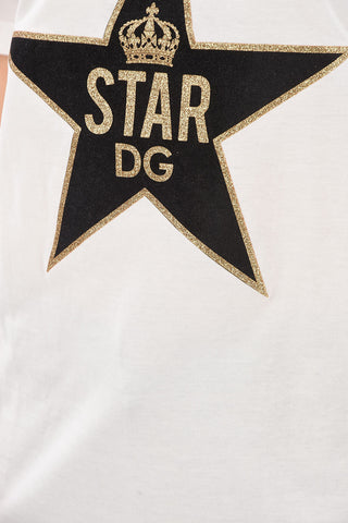 DG MILLENNIALS glittery logo crew-neck t-shirt