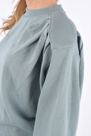crewneck RIMINI sweatshirt with shoulder pads