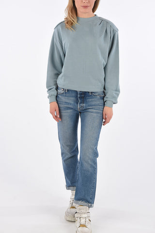 crewneck RIMINI sweatshirt with shoulder pads