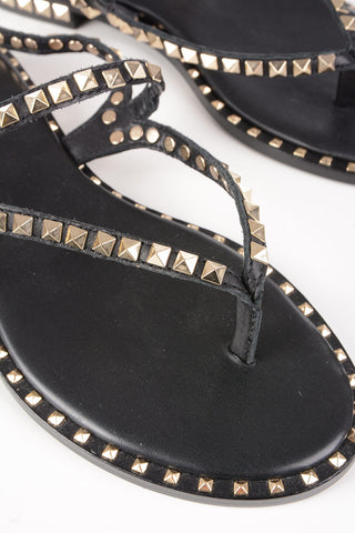 Studded Leather PEPS Thong Sandals