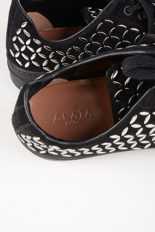 Studded Suede Sneakers