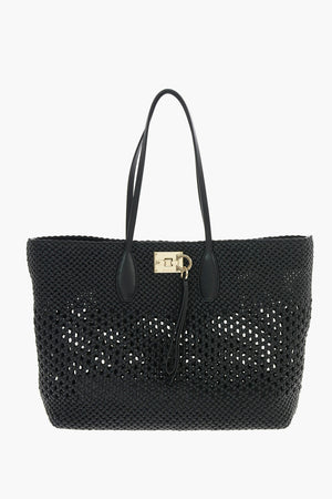 Braided Leather THE STUDIO Tote bag