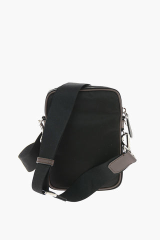 Mini Borsa Crossbody in Tessuto con Dettaglio Monogram