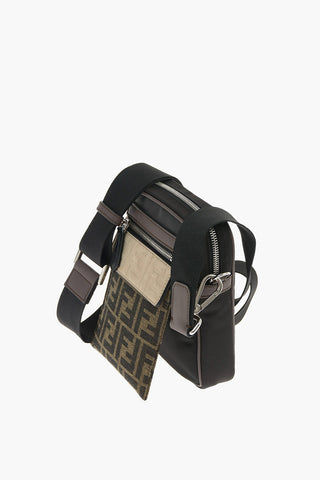 Mini Borsa Crossbody in Tessuto con Dettaglio Monogram