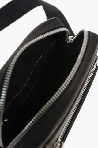 Mini Borsa Crossbody in Tessuto con Dettaglio Monogram