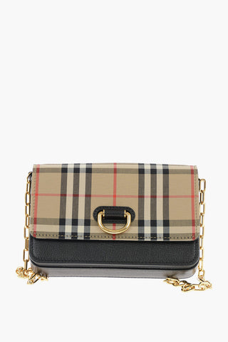 Camera Bag HAYES D RING in pelle Tartan