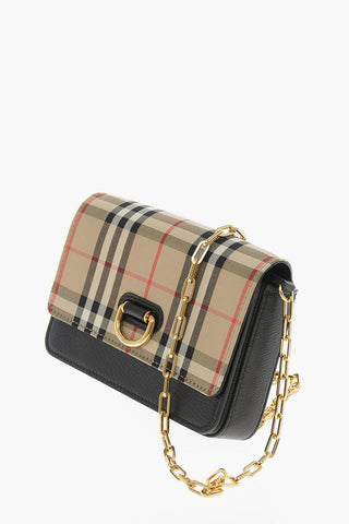 Camera Bag HAYES D RING in pelle Tartan