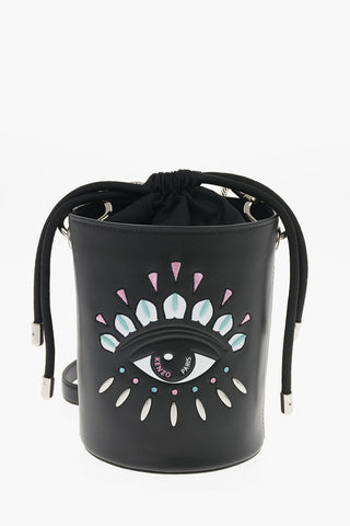 Leather KONTAC EYE Mini Bucket bag