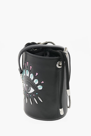 Leather KONTAC EYE Mini Bucket bag