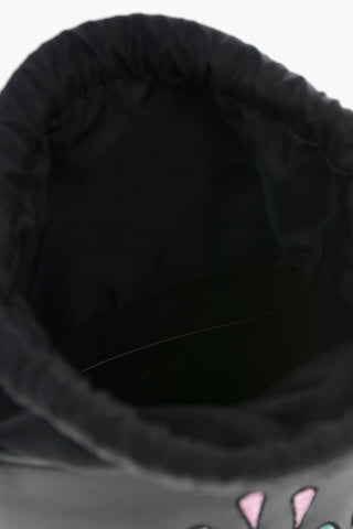 Leather KONTAC EYE Mini Bucket bag