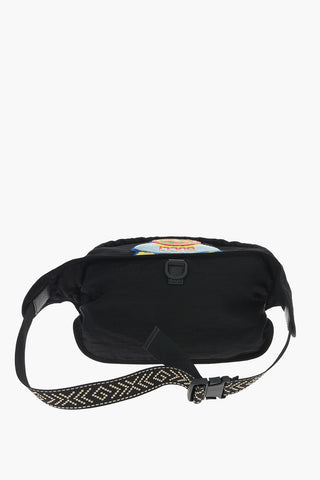 Fabric Bum Bag with 80's Patches