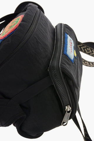 Fabric Bum Bag with 80's Patches