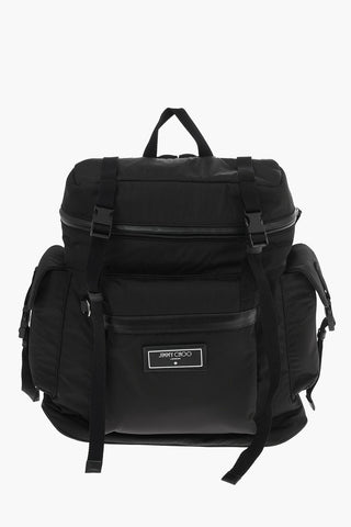 Fabric WIXON Backpack with leather trimmings