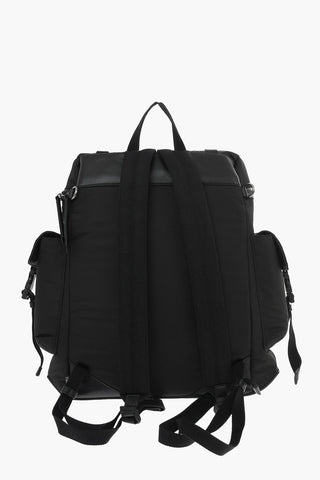 Fabric WIXON Backpack with leather trimmings