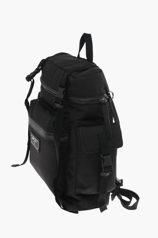 Fabric WIXON Backpack with leather trimmings