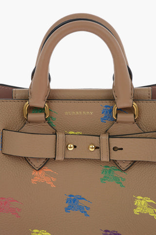 HORSE RAINBOW Printed Leather BABY BELT Tote Bag