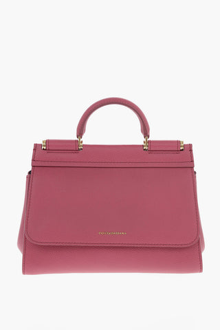 tumbled leather SICILY SOFT Tote bag Removable Shoulder Strap