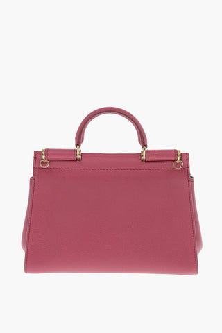 tumbled leather SICILY SOFT Tote bag Removable Shoulder Strap