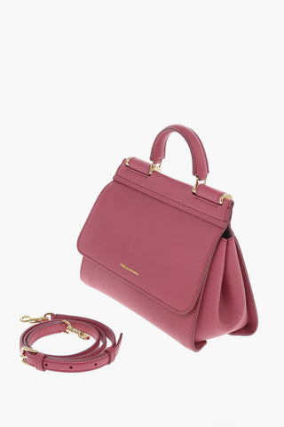 tumbled leather SICILY SOFT Tote bag Removable Shoulder Strap