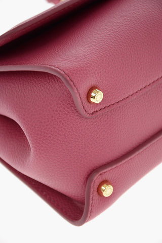 tumbled leather SICILY SOFT Tote bag Removable Shoulder Strap