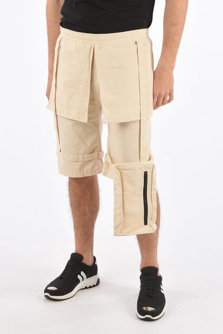 drawstring waist cargo shorts
