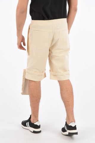 drawstring waist cargo shorts