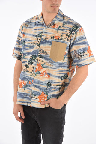 floral-print shirt