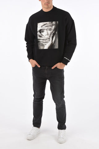 SHINOYAMA NUDE Printed crew-neck sweatshirt