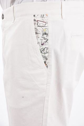 Stretch Cotton Cuffed Hem Shorts