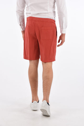 Single Pleat Shorts with Drawstring