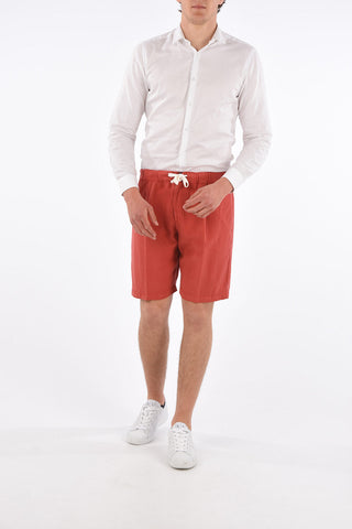 Single Pleat Shorts with Drawstring