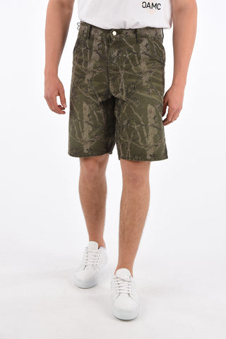 Camouflage Denim Utility Shorts