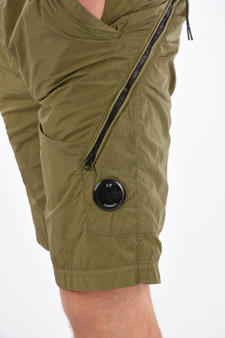 nylon drawstring waist shorts