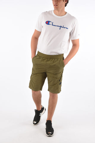 nylon drawstring waist shorts